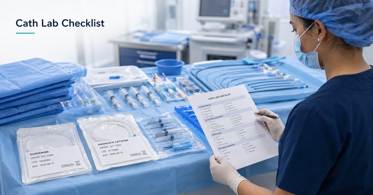 Cath Lab Consumables Checklist for Procedure Readiness