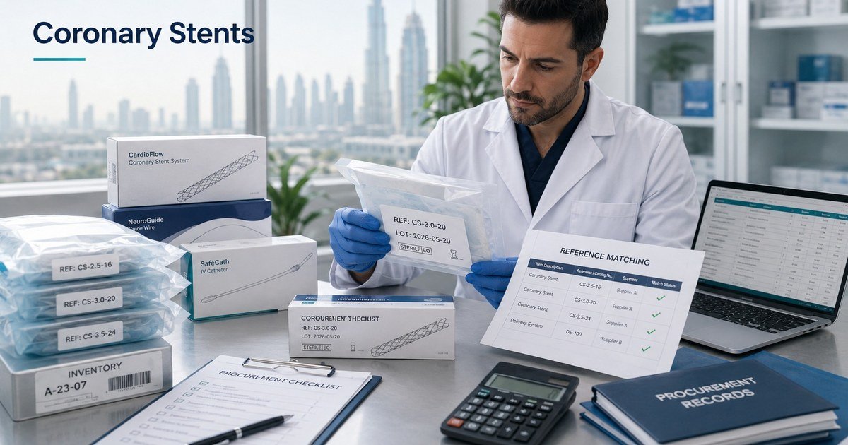 Coronary Stents: Procurement Documentation and Reference Matching