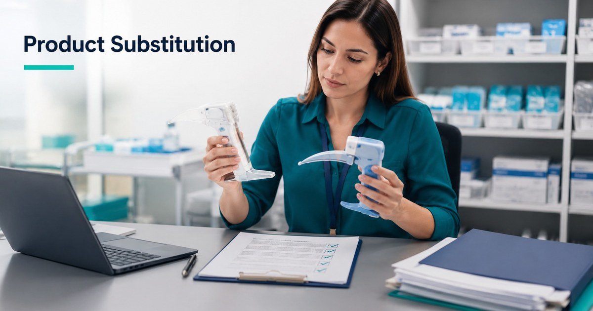 Product Substitution in Medical Procurement: A Controlled Approach